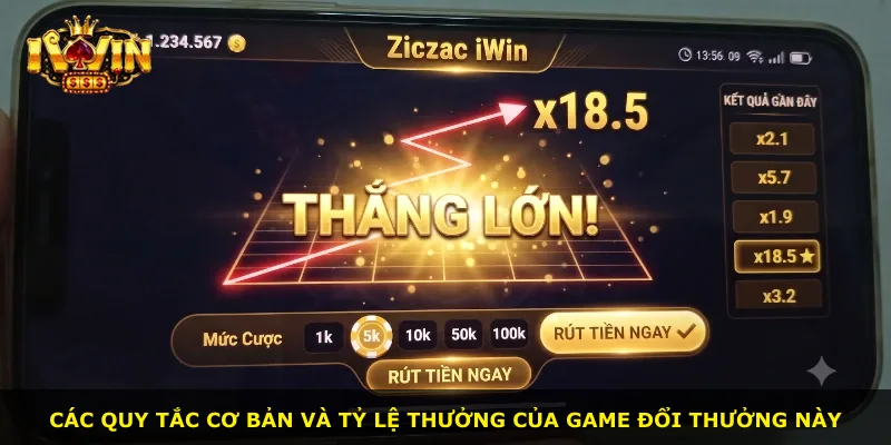 Các quy tắc cơ bản và tỷ lệ thưởng của game đổi thưởng này