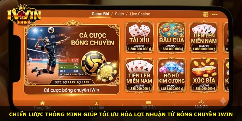Chiến lược thông minh giúp tối ưu hóa lợi nhuận từ bóng chuyền iWin
