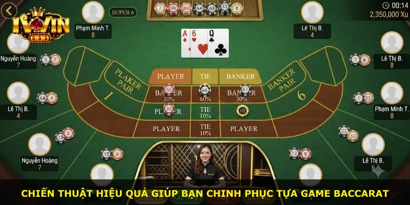 Chiến thuật hiệu quả giúp bạn chinh phục tựa game Baccarat