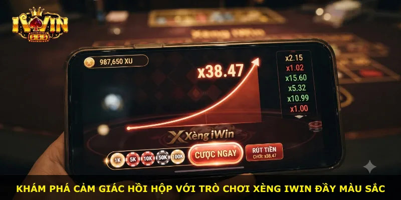 Khám phá cảm giác hồi hộp với trò chơi xèng iWin đầy màu sắc