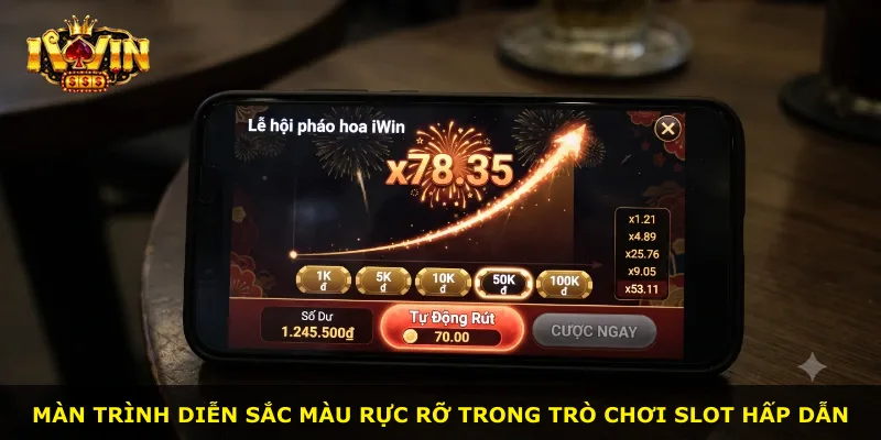 Màn trình diễn sắc màu rực rỡ trong trò chơi slot hấp dẫn