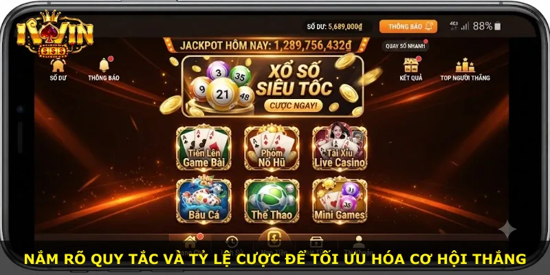 Nắm rõ quy tắc và tỷ lệ cược để tối ưu hóa cơ hội thắng
